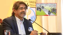 Carlincatura ironiza el doble discurso del alcalde de Miraflores ante acoso de grupos extremistas Carlincatura ironiza el doble discurso del alcalde de Miraflores ante acoso de grupos extremistas