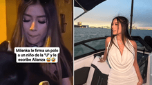 Usuario pide que Milenka firme su camiseta de la 'U' y ella termina escribiendo "Alianza" Usuario pide que Milenka firme su camiseta de la 'U' y ella termina escribiendo "Alianza"