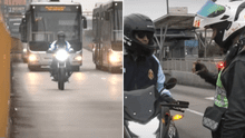 Policía de civil que invadió vía exclusiva del Metropolitano en SMP: "El vehículo es del Estado y soy efectivo policial"