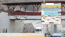Costa Verde: cierran tramo por obras en el puente Bajada de Baños del 11 al 14 de julio