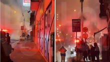 Gran incendio consume casonas en La Victoria cerca a la av. Grau: más de 10 unidades de bomberos en la emergencia