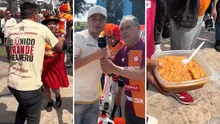Hinchas de Universitario de Deportes sorprenden al regalar almuerzo a la hinchada rival de los Chankas Hinchas de Universitario de Deportes sorprenden al regalar almuerzo a la hinchada rival de los Chankas