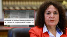 María Acuña habría cercado parte de un parque público para ampliar su casa en Surco