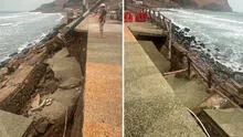 Cierran playa La Herradura tras caída del malecón en Chorrillos: Defensa Civil intervino la zona Cierran playa La Herradura tras caída del malecón en Chorrillos: Defensa Civil intervino la zona