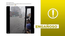 Video no corresponde a las inundaciones registradas en Nueva York en julio de 2025