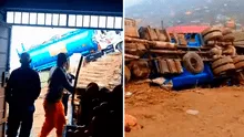Camión cisterna pierde el control y destruye vivienda tras caer desde colina en Puente Piedra: dos familias afectadas