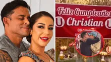 Karla Tarazona impresiona a Christian Domínguez con fiesta sorpresa por su cumpleaños: “Te mereces esto, feliz día, mi amor”