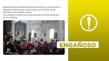Este video no corresponde al ataque israelí del 17 de julio contra la Iglesia de la Sagrada Familia en Gaza