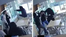 Delincuentes golpean a mujer para robarle S/8.000 que retiró minutos antes en SMP: cámaras grabaron el asalto a plena luz del día