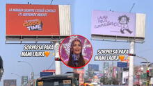Laura Spoya es sorprendida con peculiar regalo de cumpleaños en plena avenida principal de SJL: "La manada contigo en las buenas y malas"