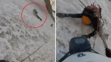 ¡De terror! Escalador graba el momento exacto en que su compañero cae mientras subía una cordillera en Perú
