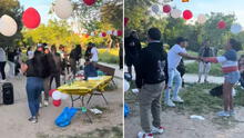Peruanos causan furor por armar su 'fiestón' y bailar huayno en un parque de España: "No se pierden las costumbres"