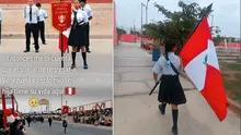 Madre venezolana se emociona al ver a su hija en desfile escolar representando al Perú: ''Tiene una vida aquí''