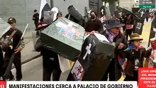 Familiares de víctimas de protestas rompen cerco policial del centro de Lima a horas del mensaje de Dina Boluarte