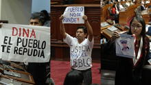 "Dina, el pueblo te repudia" y "Asesinado por Boluarte": las frases contra la presidenta en pleno mensaje a la nación