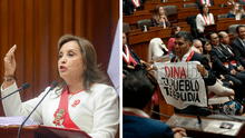Dina Boluarte modificó su mensaje a la nación para atacar a congresistas: "Traidores a la patria"