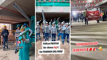 Obreros arman 'tanque' con tubos usados y hacen desfile por Fiestas Patrias: "Perú es otro level"