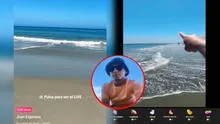 Tiktoker genera indignación al pedir 'likes' para ingresar al mar en Vichayito pese a alerta de tsunami tras terremoto en Rusia