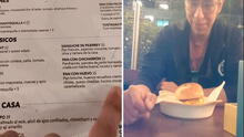 Peruano va a restaurante y se sorprende con pan con huevo que vale S/25: "Faltó su quinua con yapa"