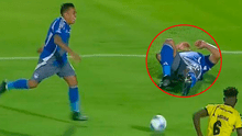 Christian Cueva se lesionó: quedó sentido a los 5 minutos de ingresar, pero siguió jugando porque Emelec no tenía cambios