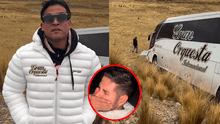 Christian Domínguez y los integrantes de La Gran Orquesta terminaron golpeados tras accidente en Cochamarca: chofer los salvó de morir