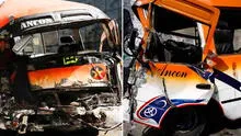 Así quedó el Anconero tras el fatal accidente en la avenida Alfonso Ugarte, que cobró la vida de 3 personas