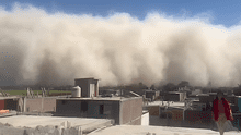 Usuaria graba el instante de la llegada de la tormenta de arena a Ica: "Están corriendo fuertes vientos"