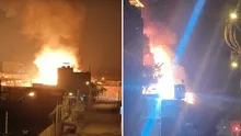 Incendio de gran magnitud consumió planta de gas en Puente Piedra