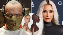 Kim Kardashian causa controversia con su nueva 'faja' para la papada y Anthony Hopkins le responde como Hannibal Lecter