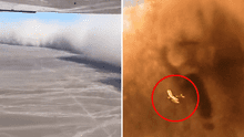 Turistas graba la llegada de la tormenta de arena mientras sobrevolaban las Líneas de Nasca y usuarios bromean con el hecho: "Como en La Momia"
