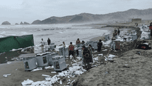 Costa Azul y otras playas en Ventanilla quedan cubiertas de tecnopor tras caída de contenedores: "Causa una gravísima contaminación" Costa Azul y otras playas en Ventanilla quedan cubiertas de tecnopor tras caída de contenedores: "Causa una gravísima contaminación"