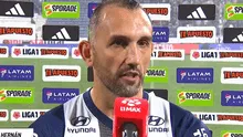 Hernán Barcos dejó fuerte respuesta sobre el arbitraje de Augusto Menéndez tras duro empate con Sporting Cristal: "Luego nos multan"