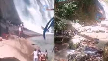 Derrumbe de grandes rocas en catarata Velo de la Novia en Ucayali deja dos muertos y cerca de 8 heridos