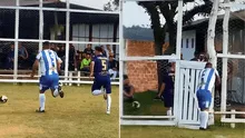 Jugador pierde pelota dividida con rival, le cierra la puerta y le pone seguro para que no regrese al campo: video es la sensación en redes