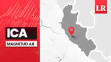 Temblor de magnitud 4,8 se sintió en Ica hoy, según IGP
