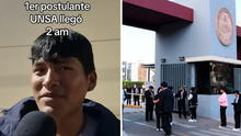 Postulante de la UNSA 'madrugó' para rendir su examen de admisión: "Llegué 2 de la mañana"