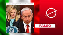 Giorgia Meloni, premier de Italia, no dijo que Israel "perdió la humanidad" en Gaza