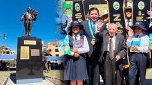 Inauguran en Arequipa monumento para creador del libro Coquito: "Gracias por este homenaje en vida" dijo autor de 98 años