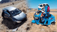 Madre e hijo mueren cuando iban a cobrar Pensión 65: moto torito en el que viajaban fue chocado por auto en Puno