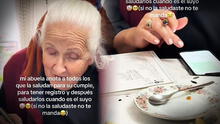 ¡No te olvides! Abuelita se hace viral por anotar quiénes la saludan por su cumpleaños:"Yo soy igual"