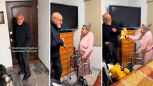 Abuelita de 90 años regaña a su hijo de 70 por llegar tarde a casa: "A esa edad son rebeldes"