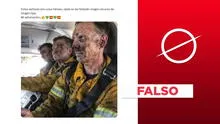 Imagen de bomberos agotados no corresponde a los incendios forestales en España de 2025