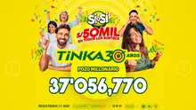 Resultados de La Tinka HOY, miércoles 20 de agosto: revisa los últimos números ganadores, el pozo millonario y más