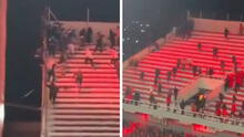 Hincha de la U. de Chile cayó al vacío desde la tribuna tras ataque de barristas de Independiente en partido de Copa Sudamericana