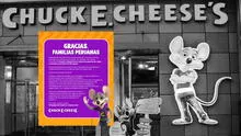 Chuck E. Cheese se despide del Perú: la cadena de restaurantes cerrará todos sus locales en el país este 31 de agosto