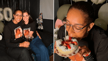 Leyla Chihuán se emociona con tremendo regalo de su novia por sus 50 años: así la sorprendió la joven