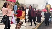 Mujer celebró su divorcio con orquesta afuera del tribunal: “Me liberé de quien más daño me hizo”