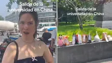 Turista española se asombra al ver bolsas de almuerzos fuera de universidad en China sin que nadie los robe