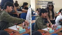 Universitario emprende con negocio de maquillaje durante clases y genera reacciones: "Vender dulces pasó de moda"