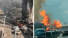 Explota pipa de gas en México, provoca fuerte incendio cerca de puente y deja al menos 57 heridos